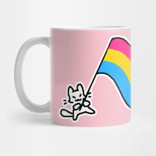 pan flag kitty Mug